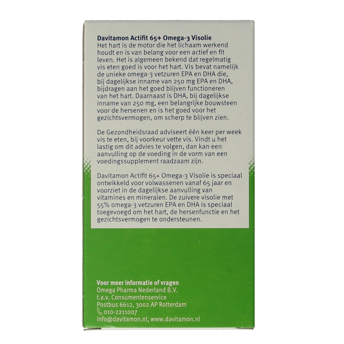 Davitamon Actifit 65+ omega 3 80.00 Capsules