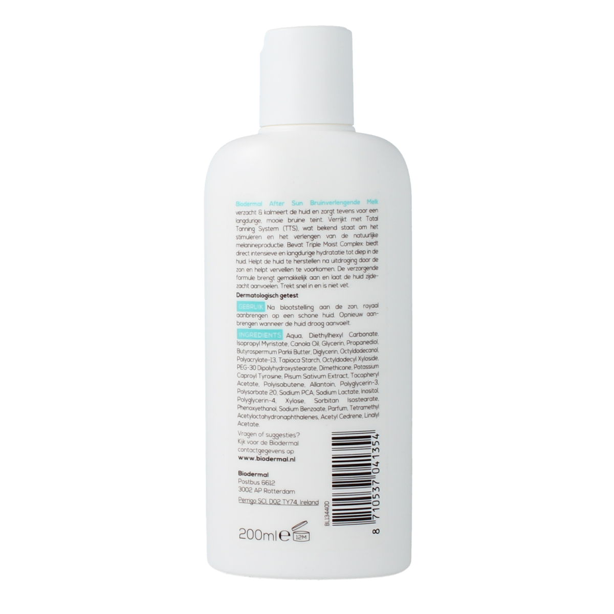 Biodermal Aftersun bruinverlengende melk 200.00 Milliliter