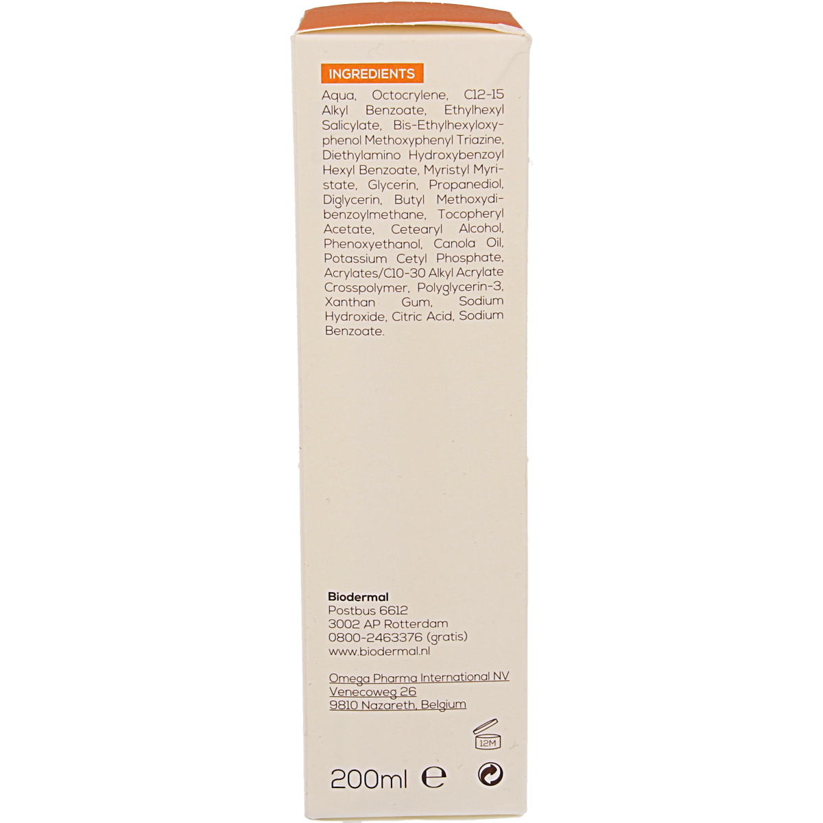 Biodermal Zonnemelk gevoelige huid SPF30 200.00 Milliliter