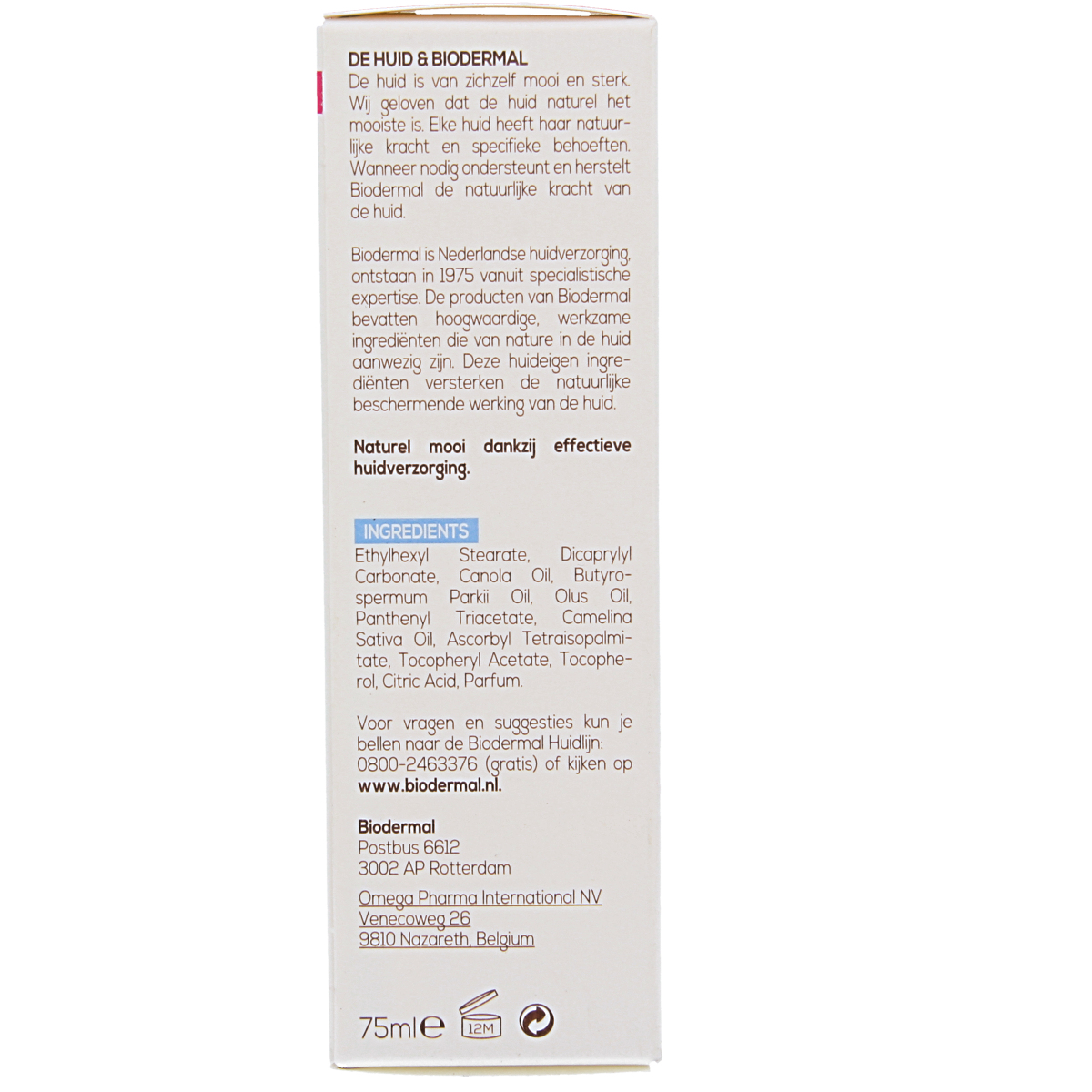 Biodermal P-CL-E olie 75.00 Milliliter