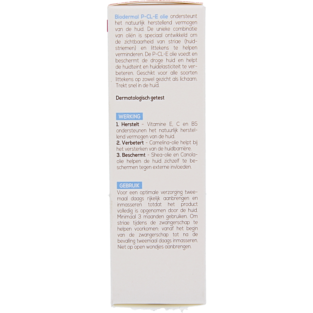 Biodermal P-CL-E olie 75.00 Milliliter