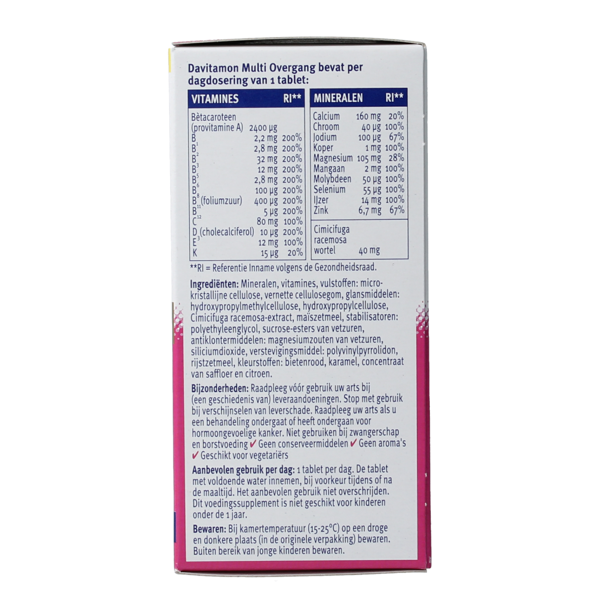 Davitamon Compleet vrouw overgang 60.00 Tabletten