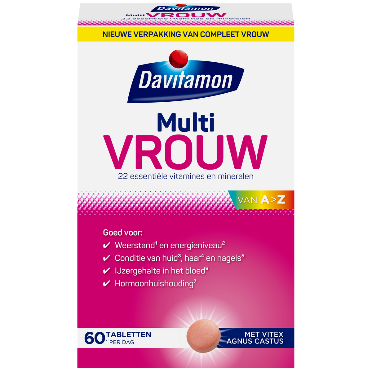 Davitamon Multi vrouw 60.00 Tabletten