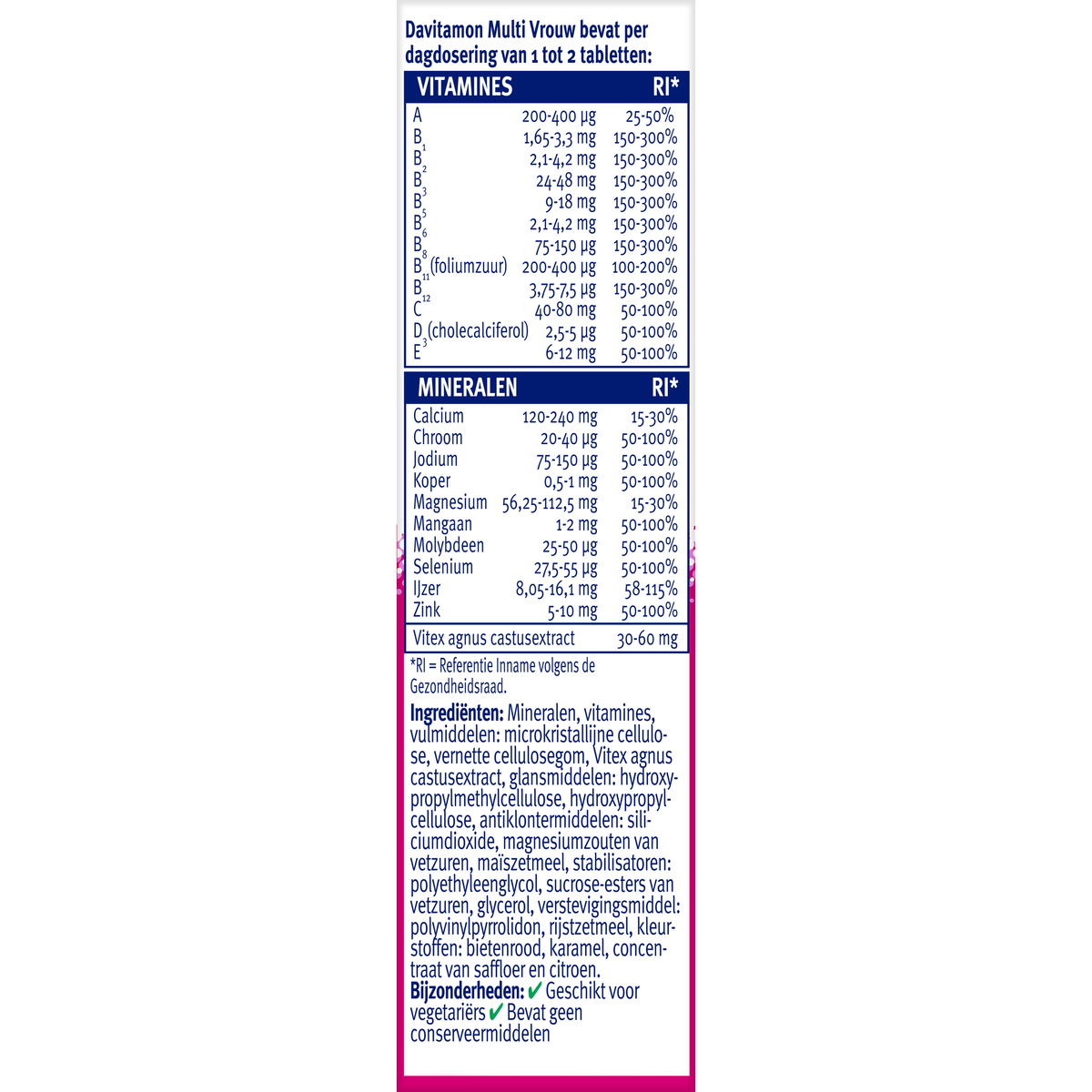 Davitamon Multi vrouw 60.00 Tabletten