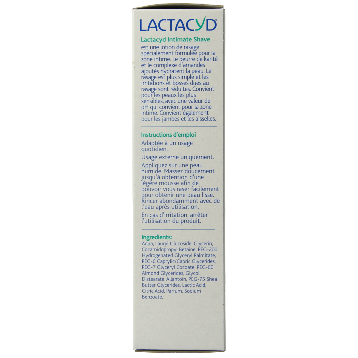 Lactacyd Intimate shave 200.00 Milliliter