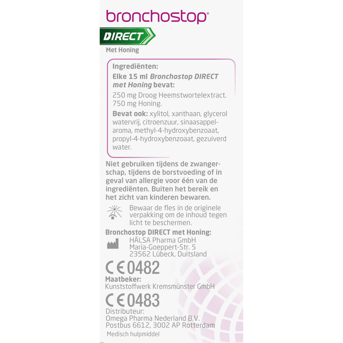 Bronchostop Hoestdrank direct met honing 120.00 Milliliter