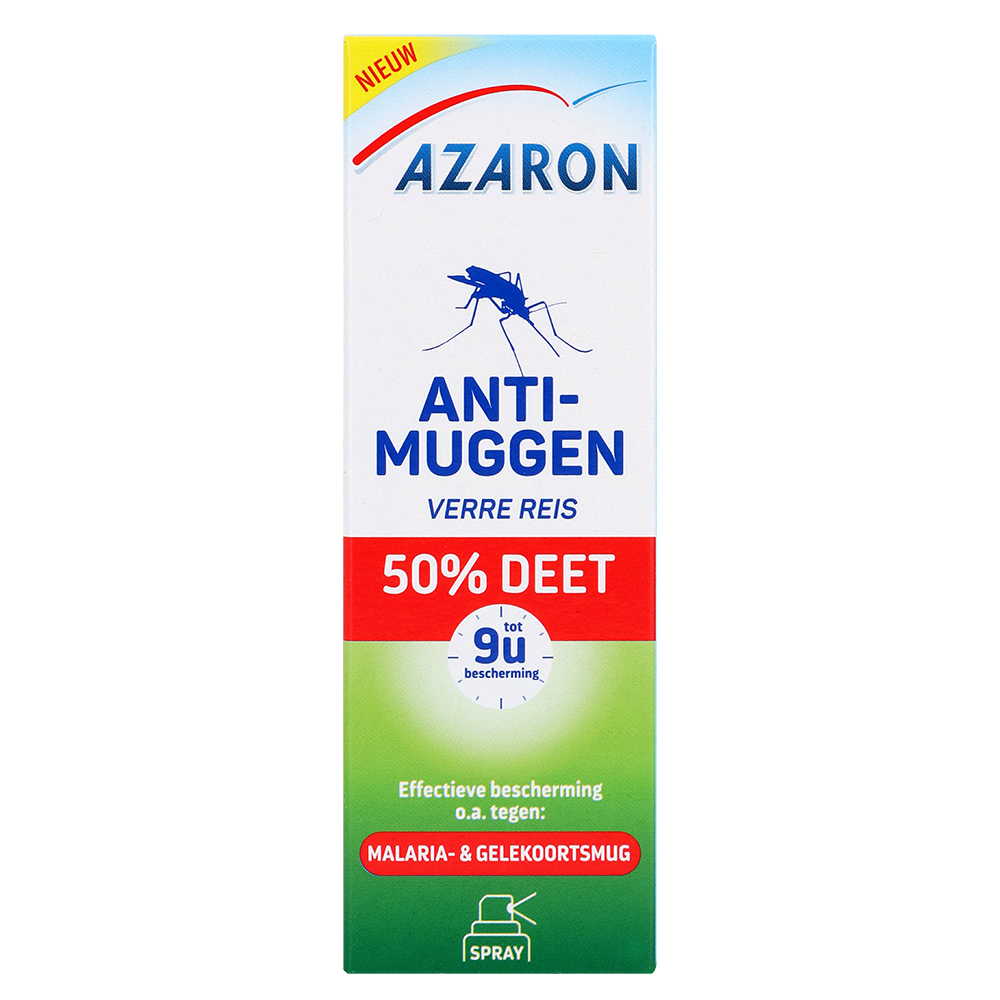Azaron Anti muggen 50% deet spray 50.00 Milliliter