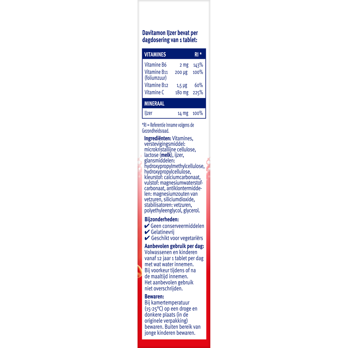 Davitamon IJzer met B12 33.00 Tabletten