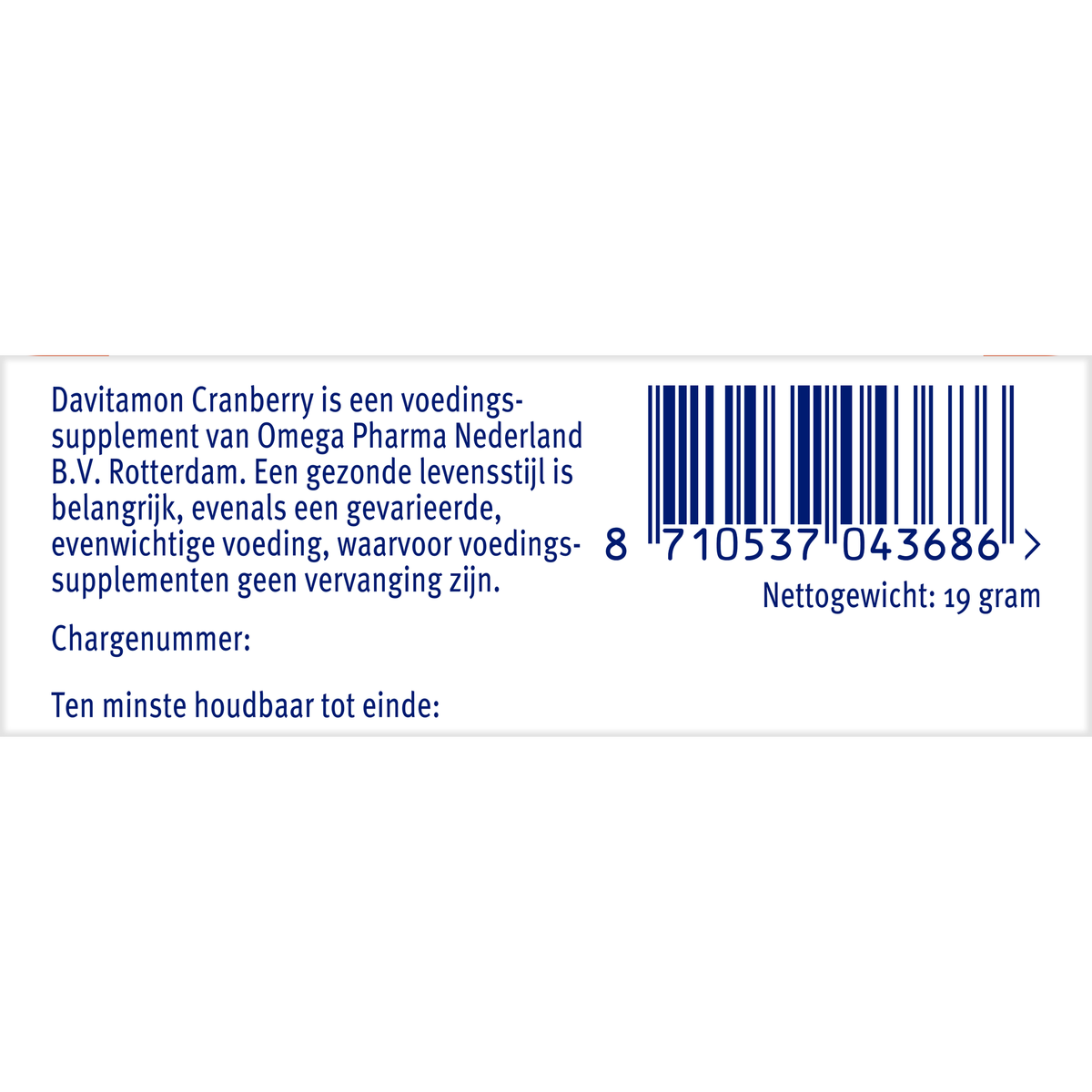Davitamon Cranberry 30.00 Capsules