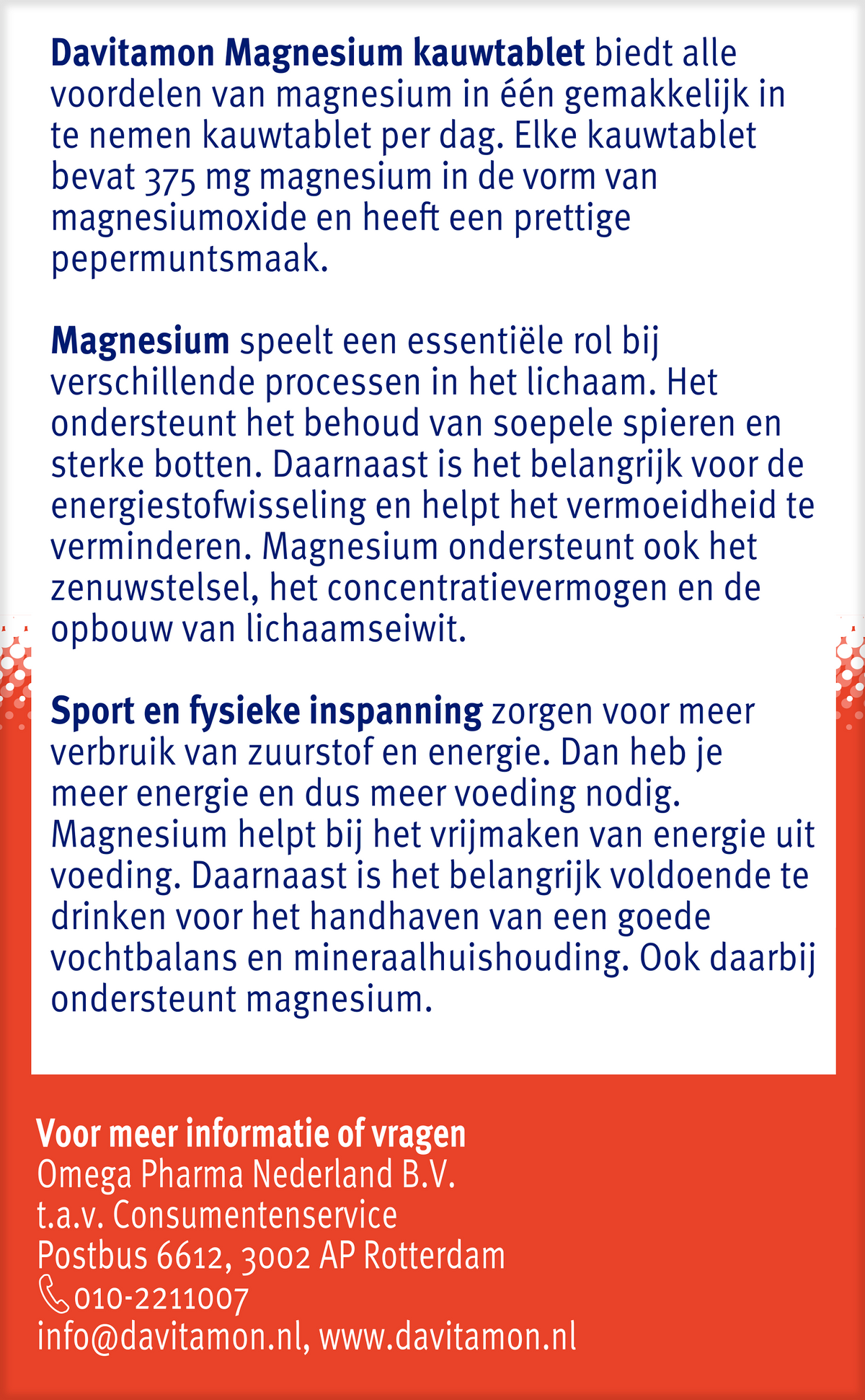 Davitamon Magnesium 60.00 Kauwtabletten