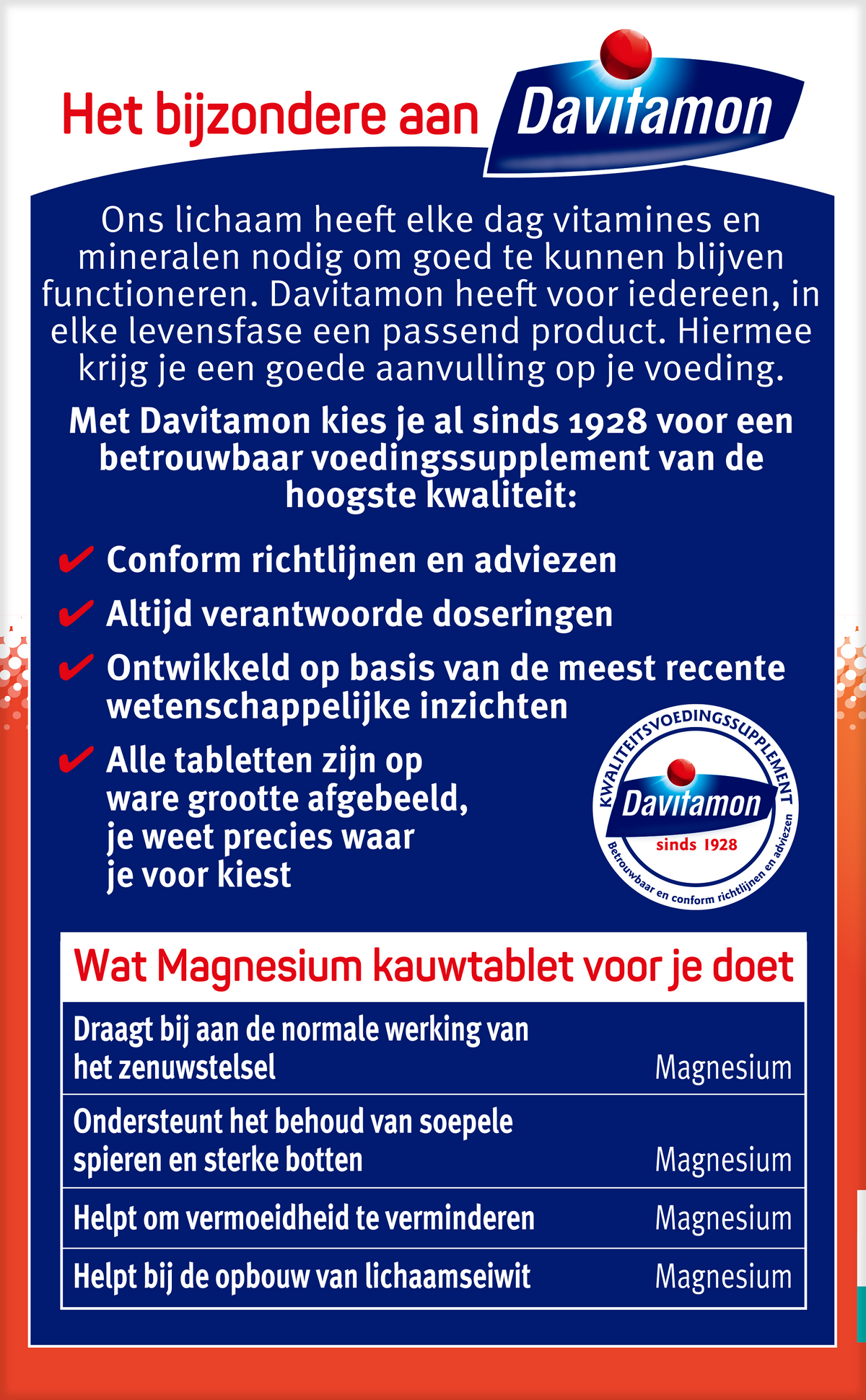 Davitamon Magnesium 60.00 Kauwtabletten