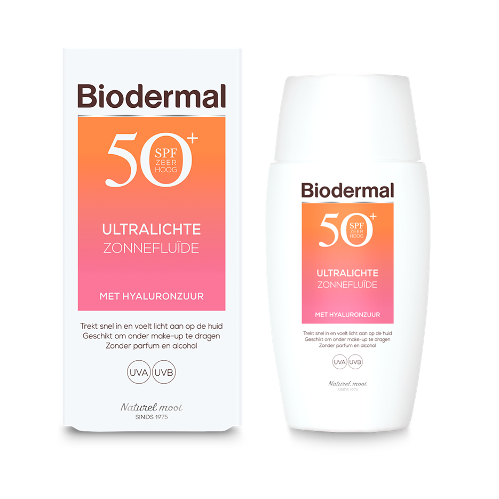 Biodermal Ultralichte Zonnefluide SPF50+ 40.00 Milliliter