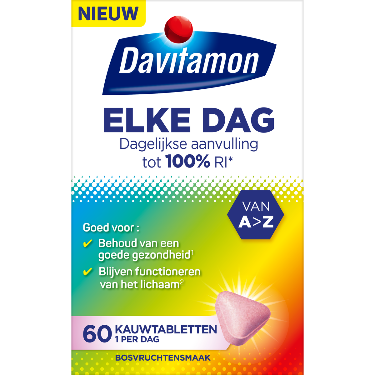 Davitamon Elke dag 60.00 Kauwtabletten