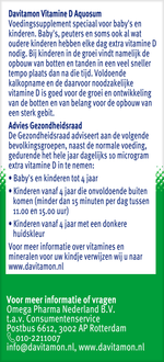 Davitamon Vitamine D aquosum 25.00 Milliliter