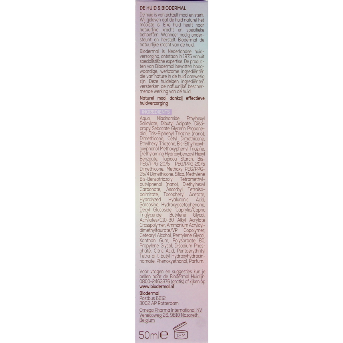 Biodermal Skin essential gelcreme SPF30 50.00 Milliliter