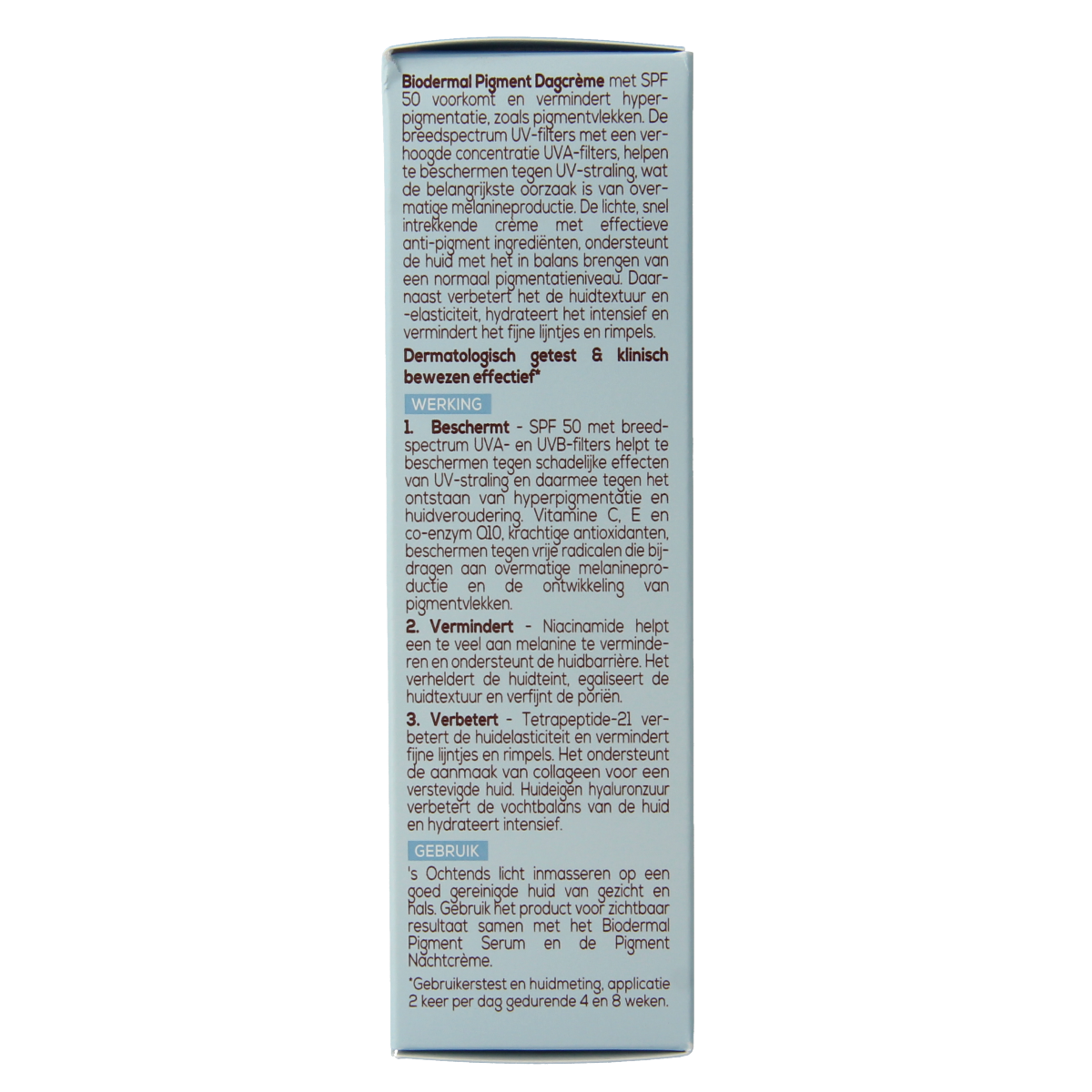 Biodermal Dagcreme anti-pigment SPF50 50.00 Milliliter