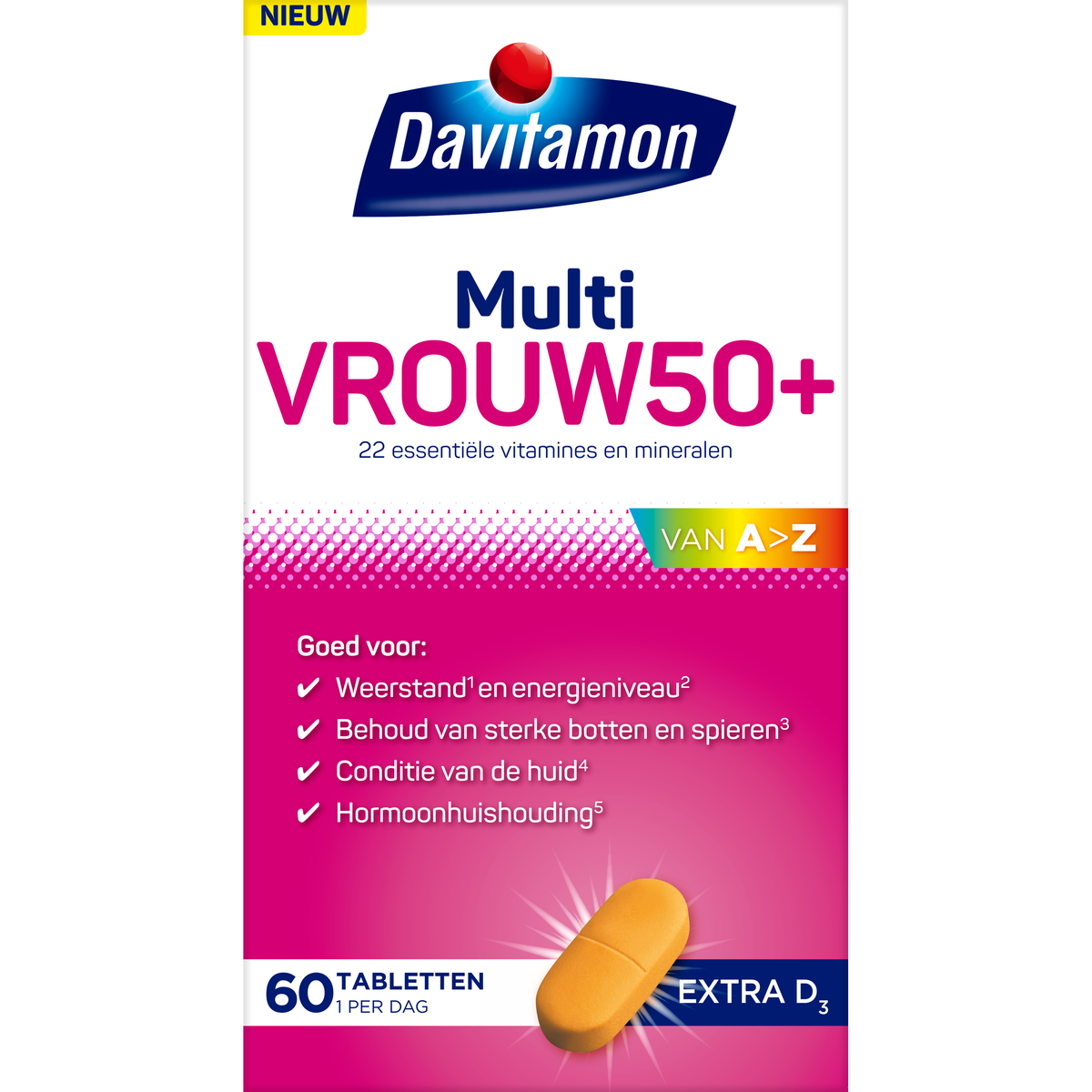 Davitamon Multi vrouw  50+ 60.00 Tabletten