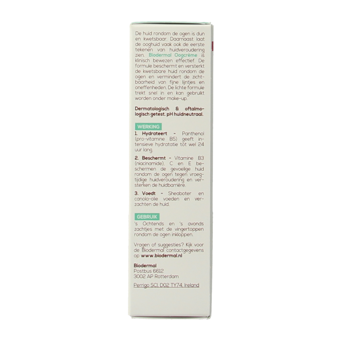 Biodermal Oogcreme 15.00 Milliliter