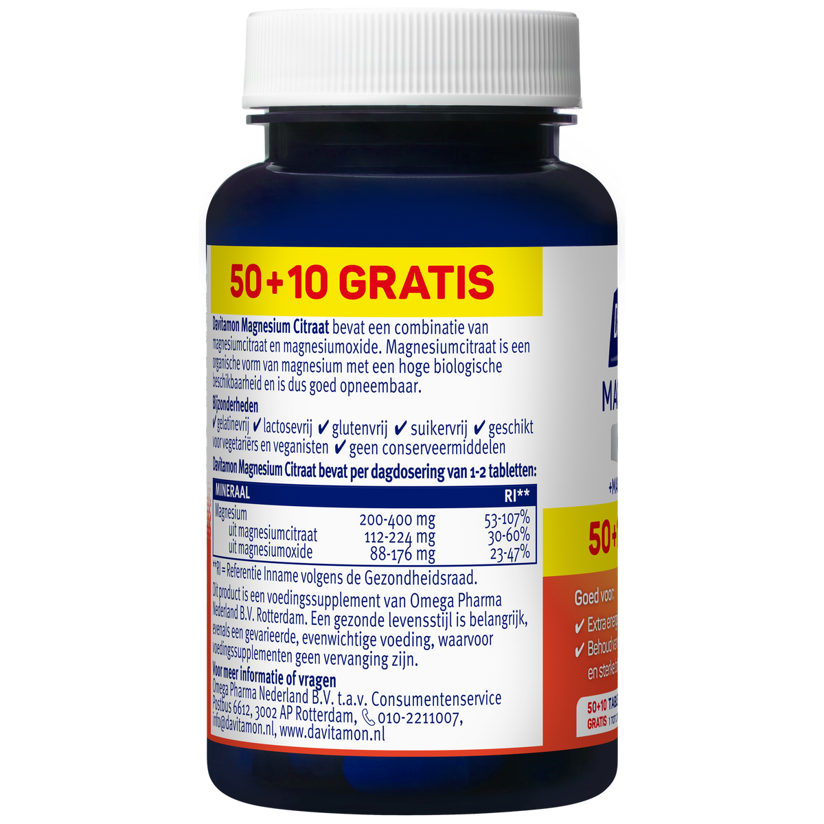 Davitamon Magnesium citraat 60.00 Tabletten