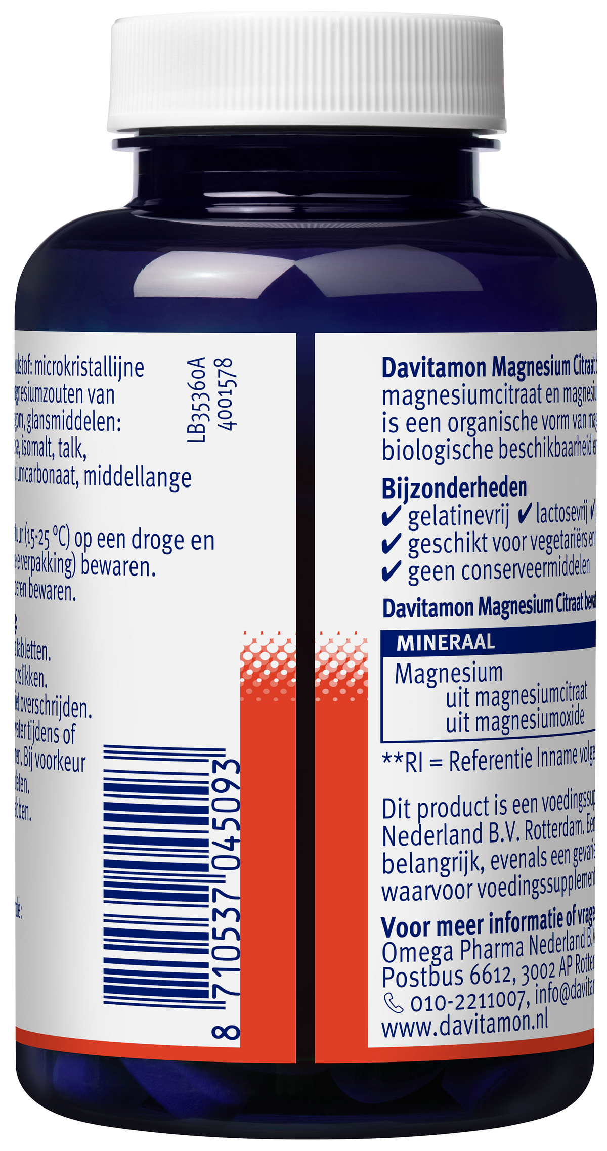 Davitamon Magnesium citraat 120.00 Tabletten