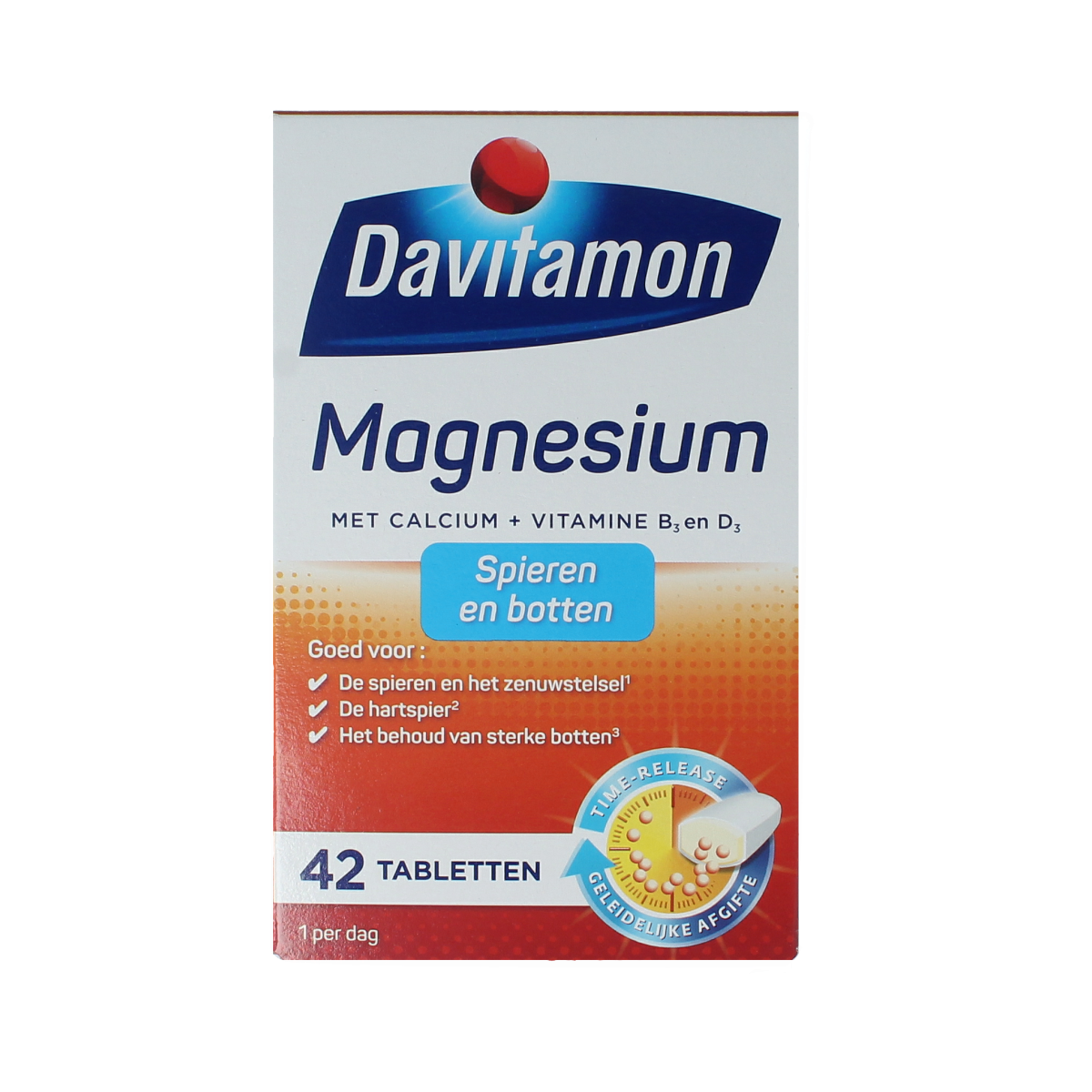 Davitamon Magnesium spieren en botten 42.00 Tabletten