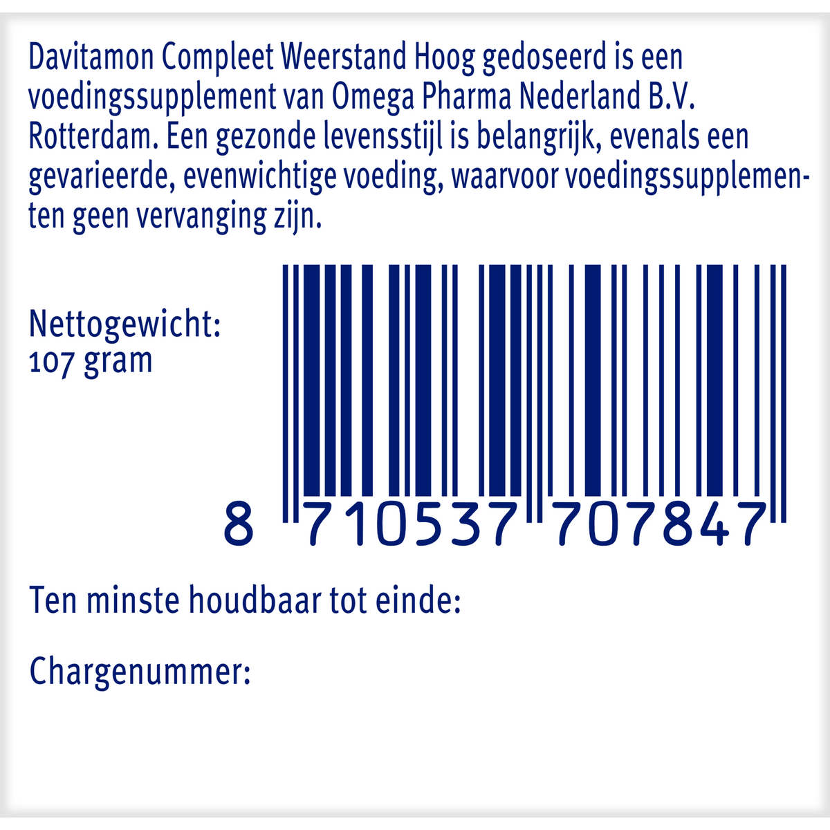 Davitamon Compleet weerstand hoog gedoseerd 150.00 Dragees