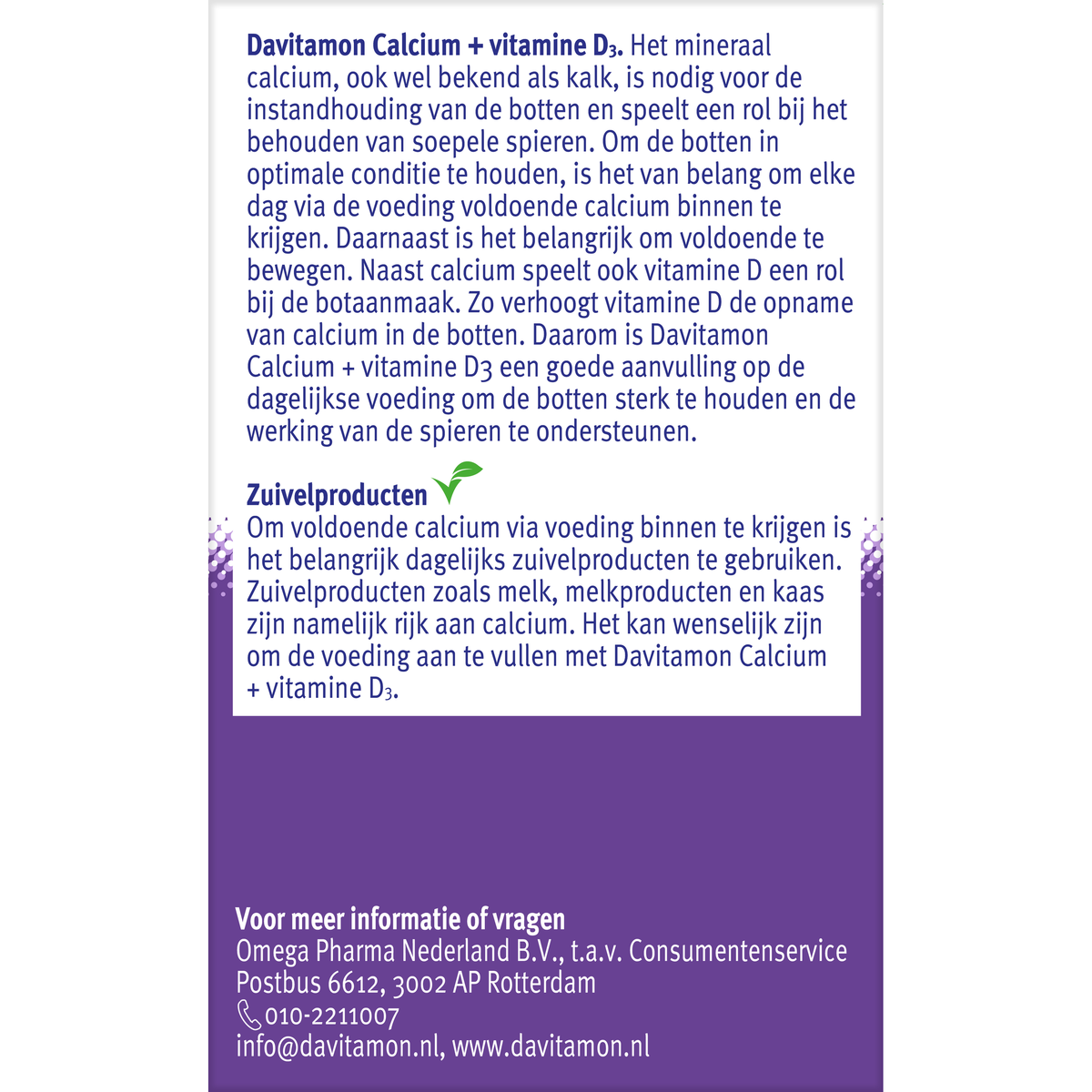 Davitamon Calcium & D3 mint 60.00 Kauwtabletten