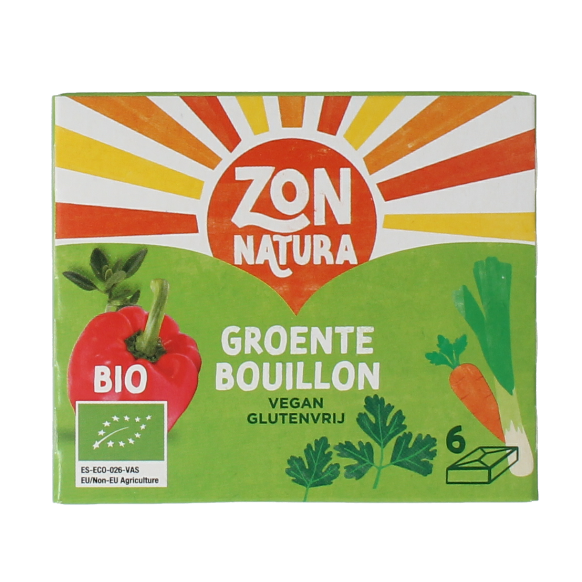 Zonnatura Groentebouillon tablet 11 gram bio 6.00 Stuks