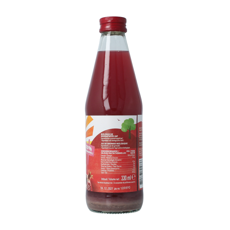 Zonnatura Granaatappelsap puur bio 330 Milliliter