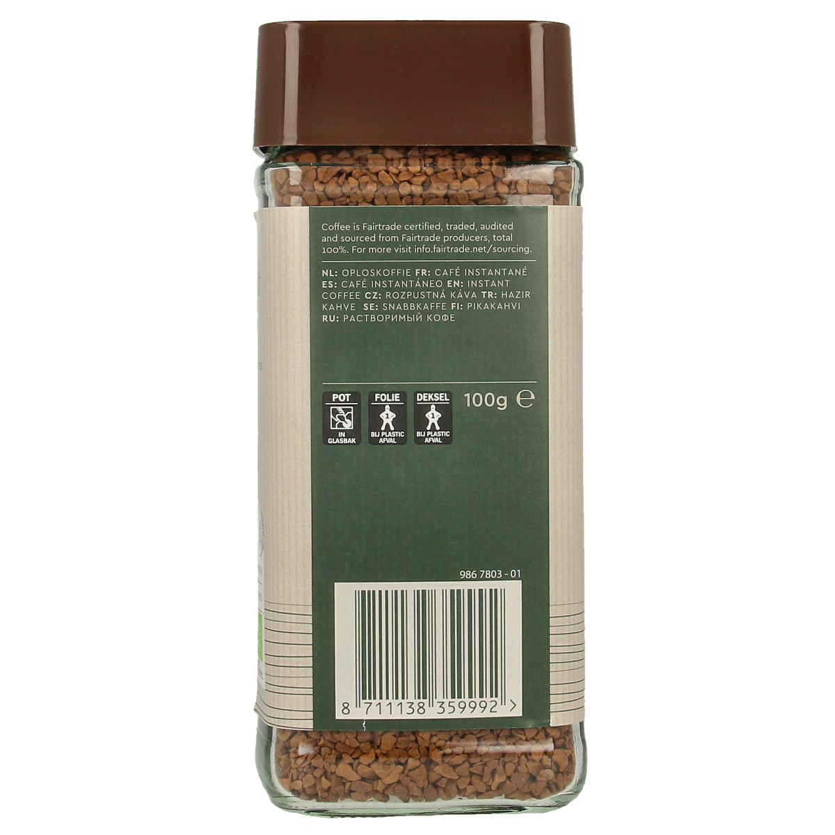 Simon Levelt Cafe organico Arabica instant bio 100.00 Gram