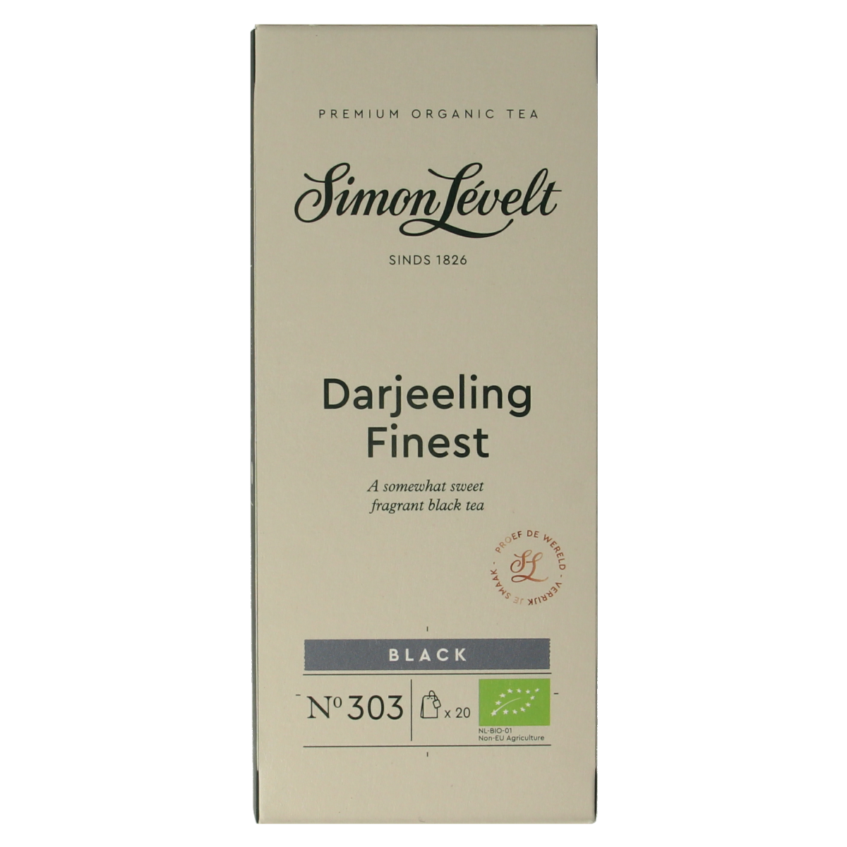 Simon Levelt Darjeeling finest bio 20.00 Zakjes