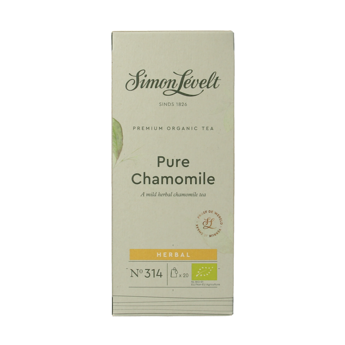 Simon Levelt Pure chamomile bio 20.00 Zakjes