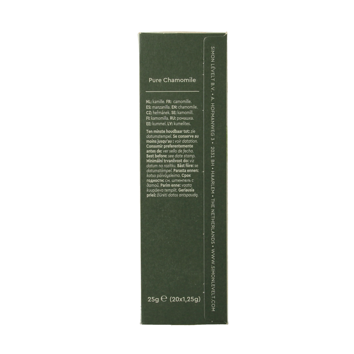 Simon Levelt Pure chamomile bio 20.00 Zakjes