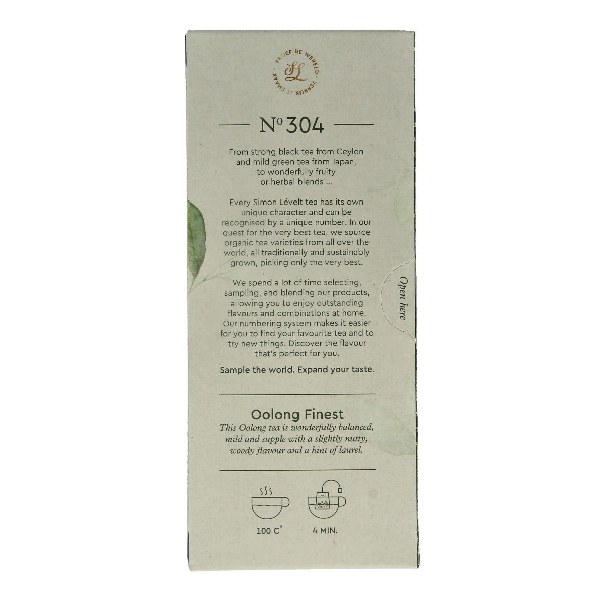 Simon Levelt Oolong Finest bio 20.00 Zakjes