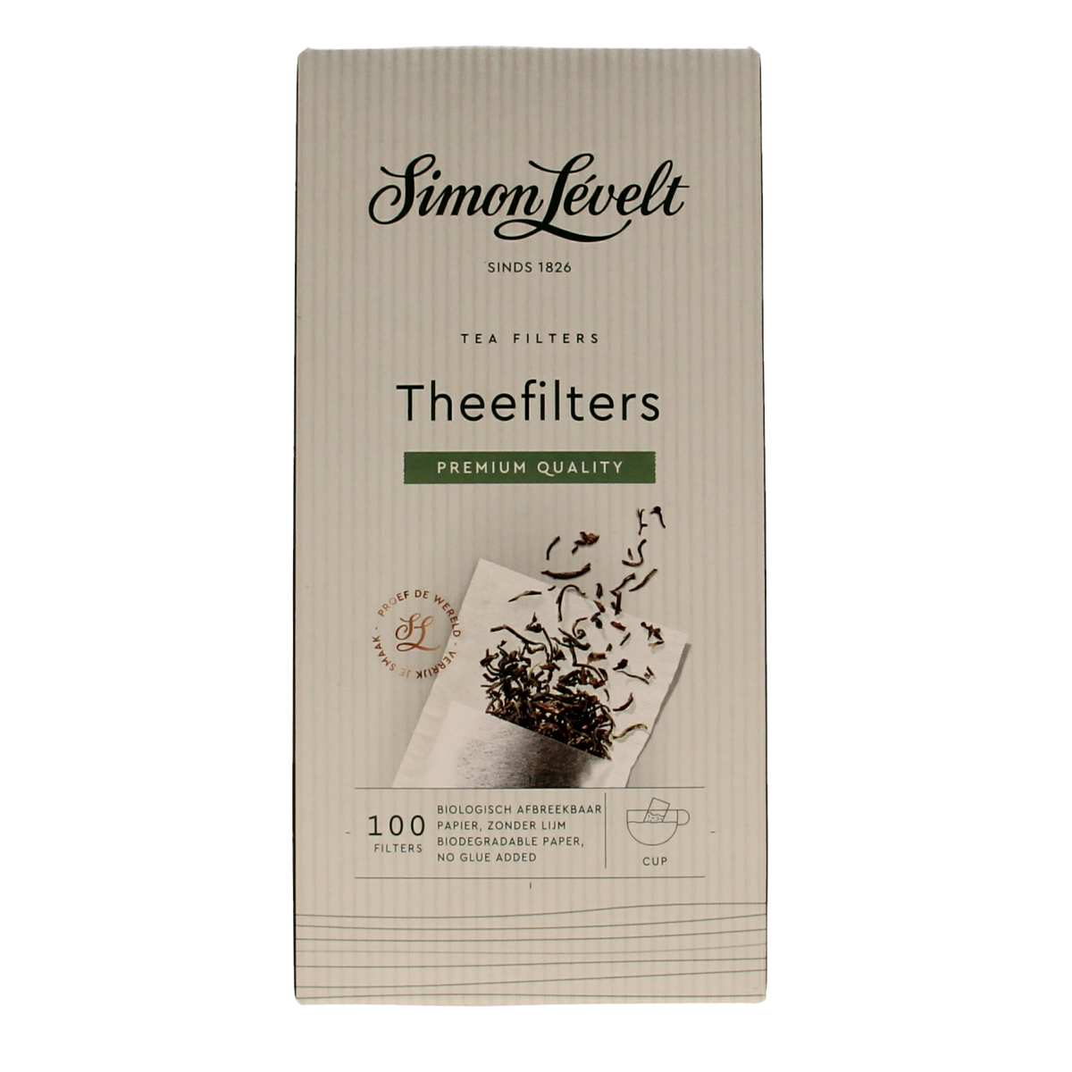 Simon Levelt Theefilter 1 kop papier 100.00 Stuks