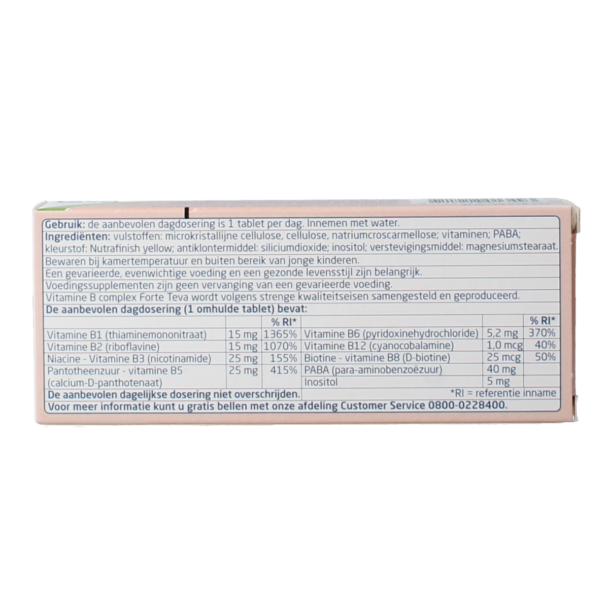 Teva Vitamine B complex forte 30.00 Tabletten