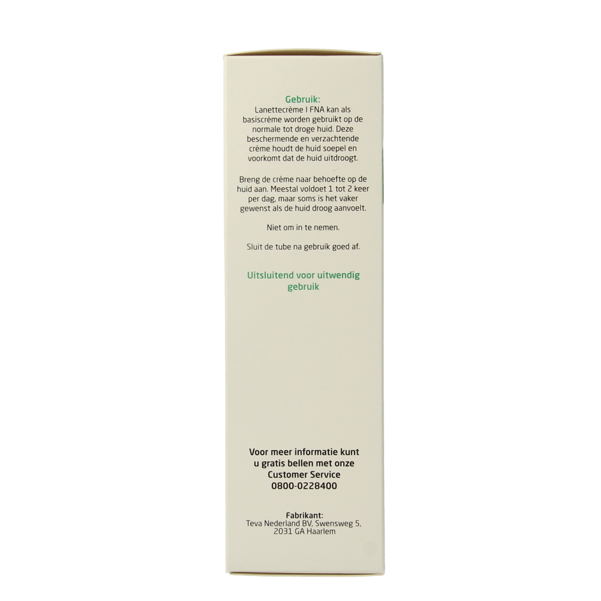 Teva Lanettecreme FNA 100.00 Gram