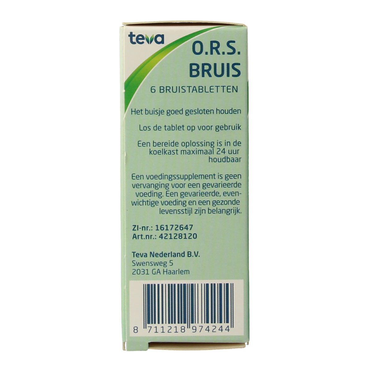 Teva ORS Bruis 6.00 Tabletten