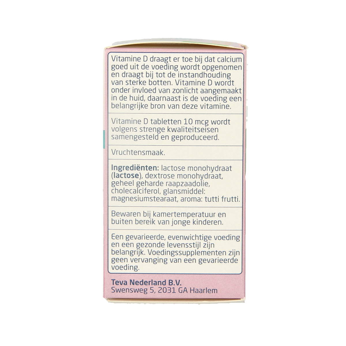 Teva Vitamine D 10 mcg 400IE 300.00 Tabletten