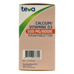 Teva Calcium / vitamine D 500mg / 800IE 90.00 Kauwtabletten