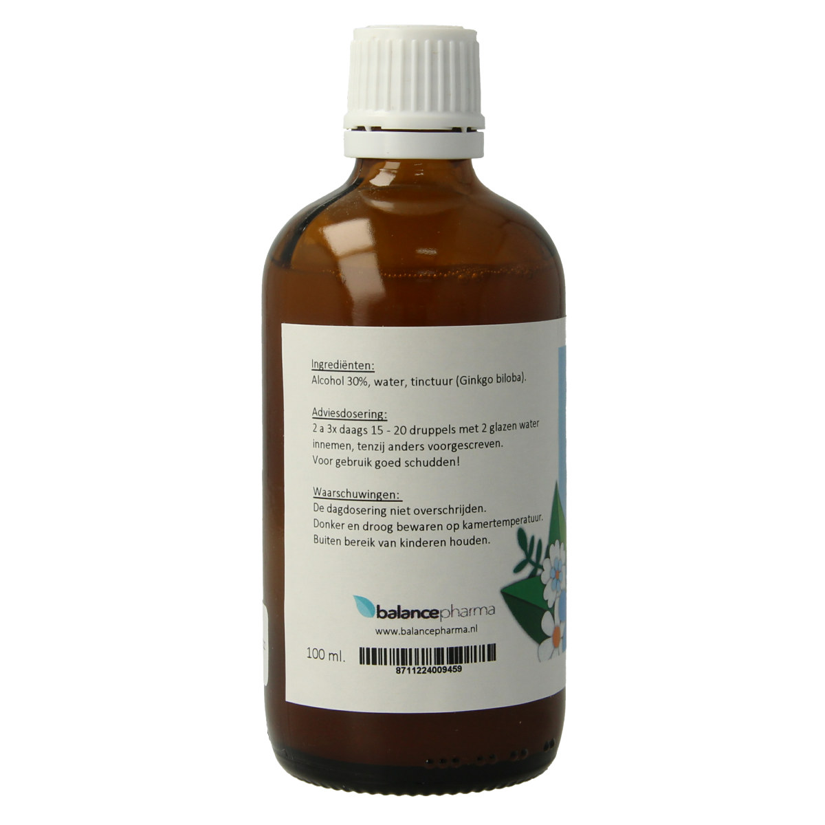Balancepharma Ginkgo biloba tincturen 100.00 Milliliter