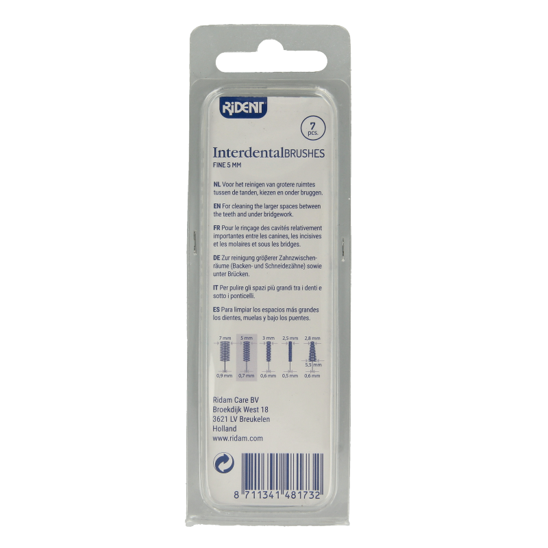 Rident Interdentale borstel 5 mm 7 Stuks