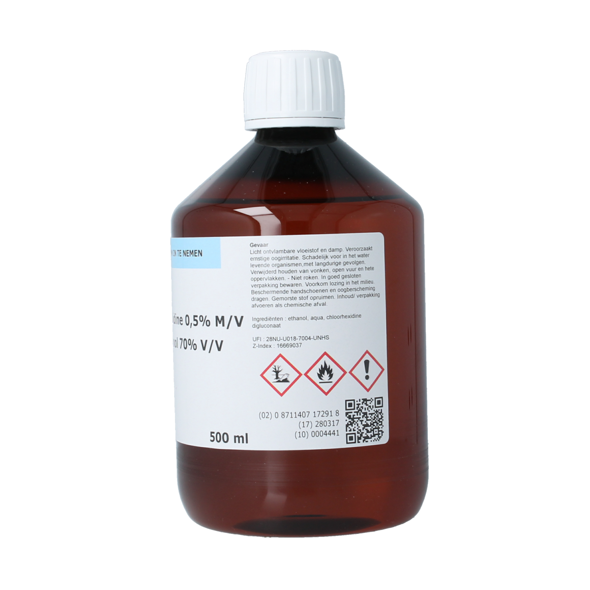 Orphi Chloorhexidine 0.5% in ethanol 70% 500.00 Milliliter