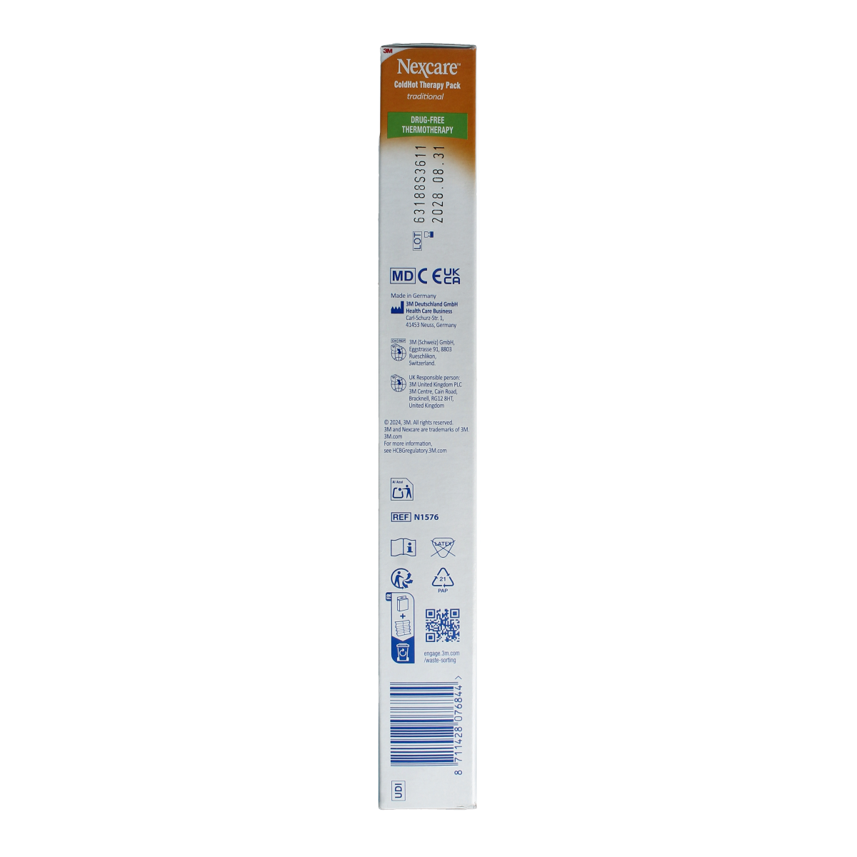 Nexcare Cold hot kruik traditioneel fluweel gevuld met gel 1.00 Stuks