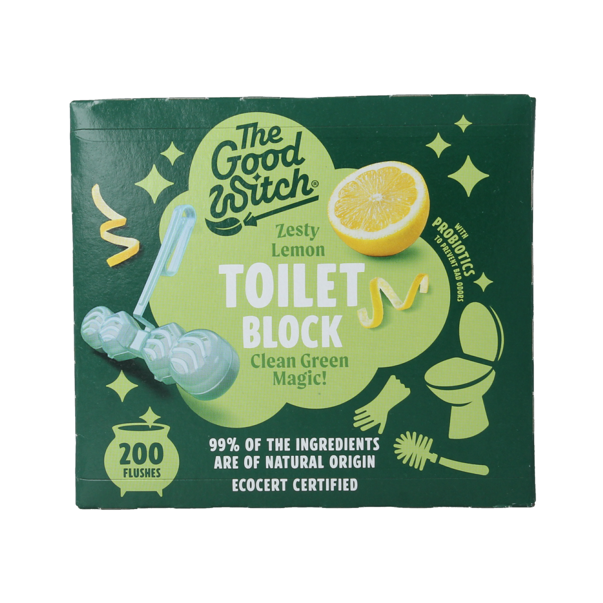 The Good Witch WC-blokje citroen gember 1.00 Stuks