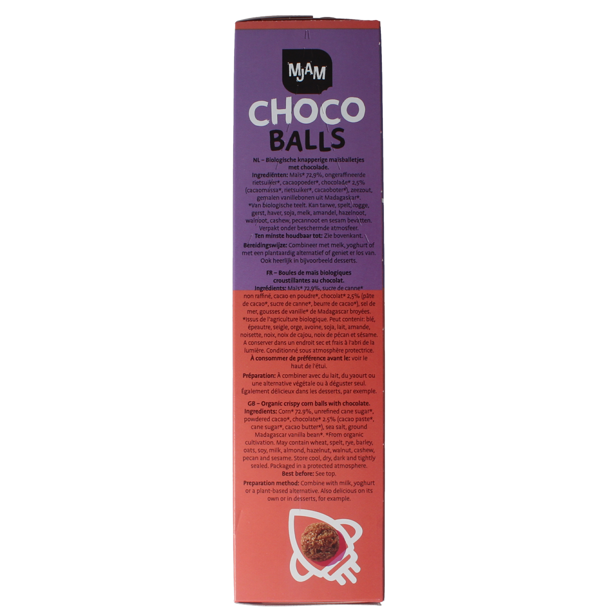 Mjam Choco balls bio 200.00 Gram