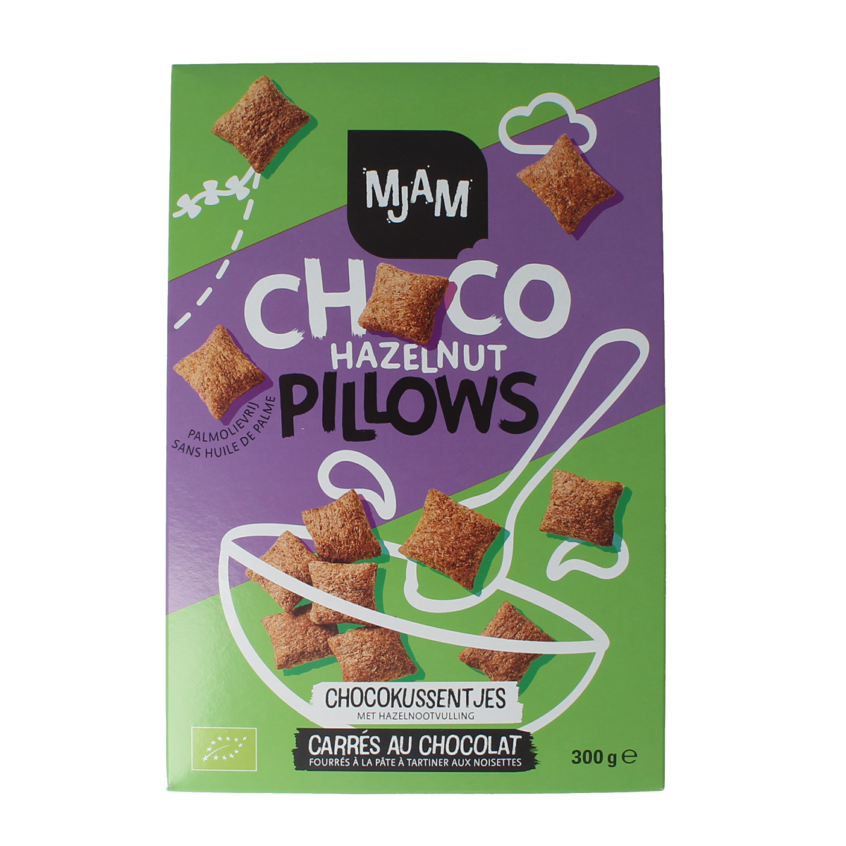 Mjam Choco pillows hazelnut bio 300.00 Gram