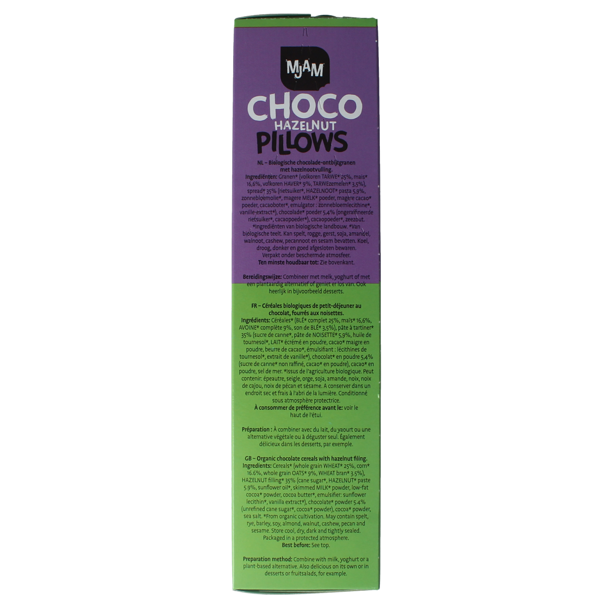 Mjam Choco pillows hazelnut bio 300.00 Gram