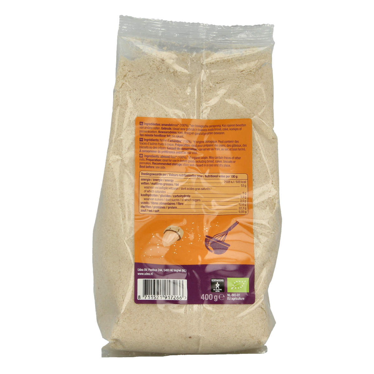 Your Organic Nature Amandelmeel bio 400.00 Gram