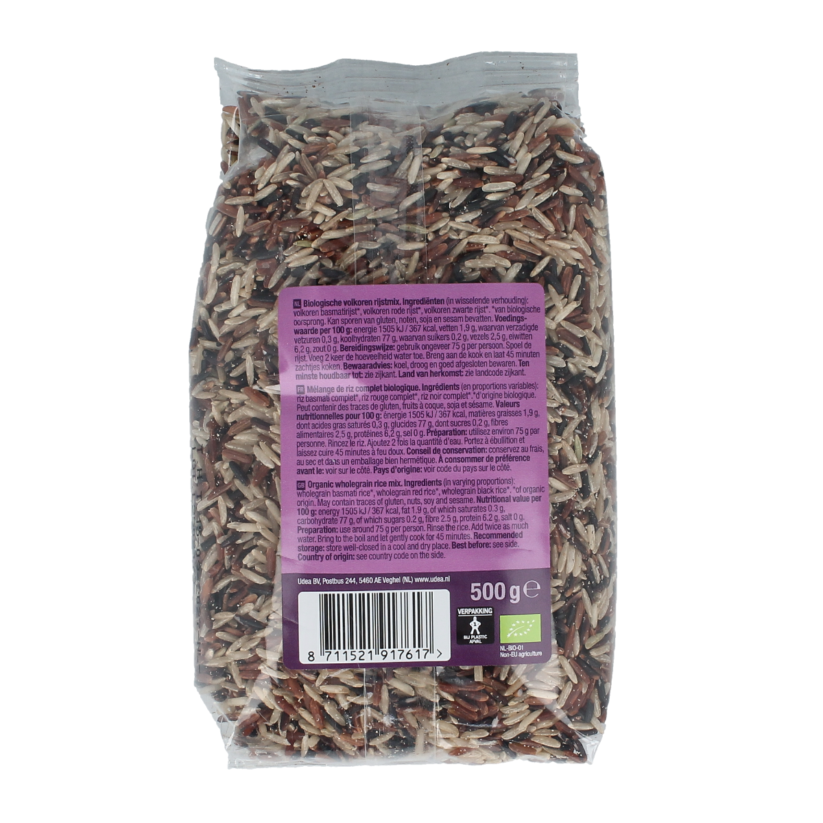 Your Organic Nature Volkorenrijst mix bio 500.00 Gram